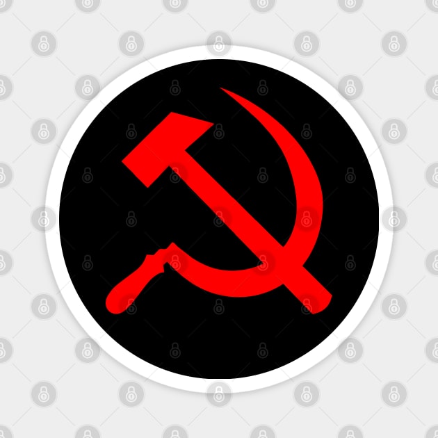 Hammer and Sickle Red Magnet by BigTime